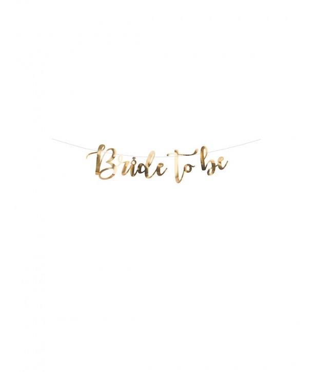 BANNER ¨BRIDE TO BE¨ ORO 80 CM