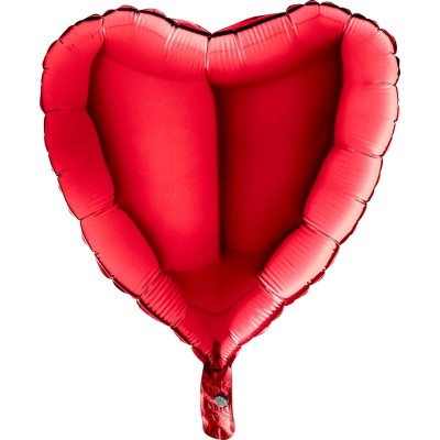 GLOBO FOIL CORAZON ROJO 18'