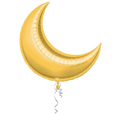 GLOBO FORMA LUNA ORO 26'