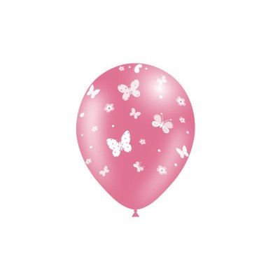 GLOBOS LATEX MARIPOSAS 8 UND