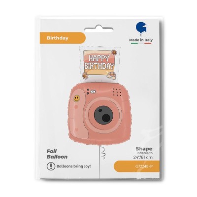 GLOBO FOIL CAMARA SNAP 61 CM