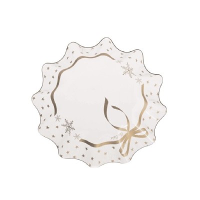 CUENCO PLASTICO ORO CHRSTMAS GOLD 16 CM