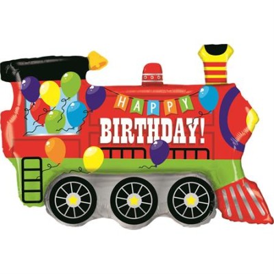 GLOBO TREN HAPPY BIRTHDAY 37'