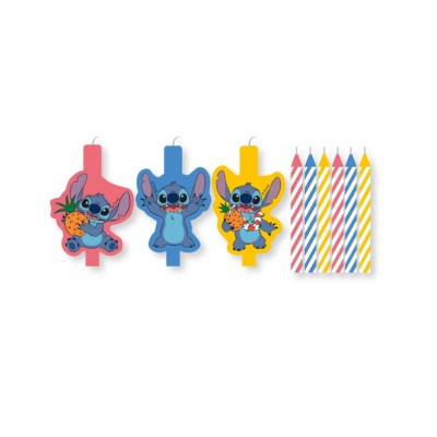VELAS STITCH Y ANGEL VELAS MULTICOLOR