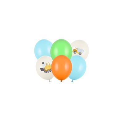 GLOBOS LATEX VEHICULO CONSTRUCCION 6 UND