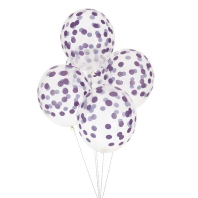 GLOBO TOPOS VIOLETAS 5 UND -MLD-