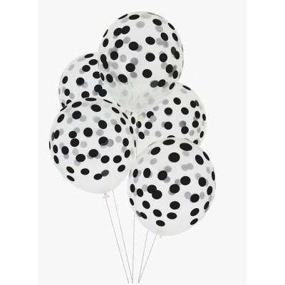 GLOBO TOPOS NEGROS 5 UND -MLD-
