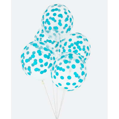 GLOBO TOPOS AZUL 5 UND -MLD-