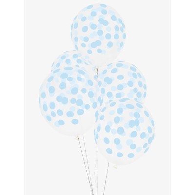 GLOBO TOPOS AZUL PASTEL 5 UND -MLD-