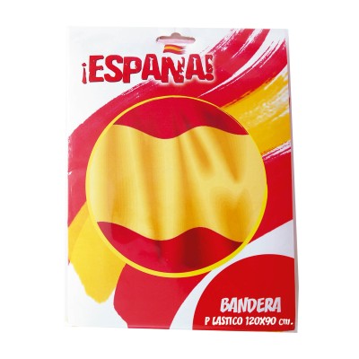 BANDERA PLASTICO ESPAÑA 90 X 120 CM