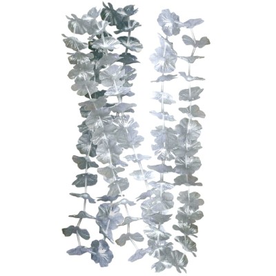 COLLAR FLORES PLATA -INVERCAS