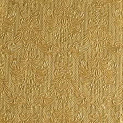 SERVILLETAS 33X33 ORO RELIEVE