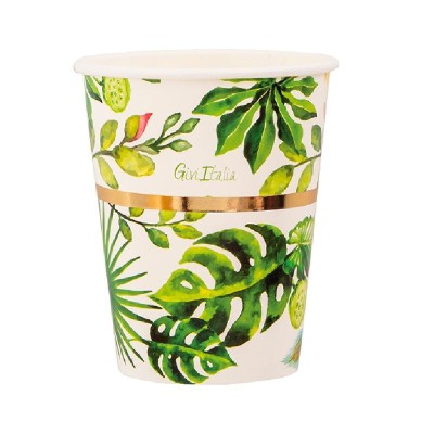 VASO COLECCION HOJAS 8 UND