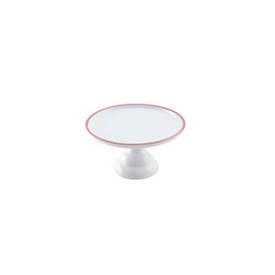 STAND MELAMINA BLANCA/ ROSA ORO 23 CM