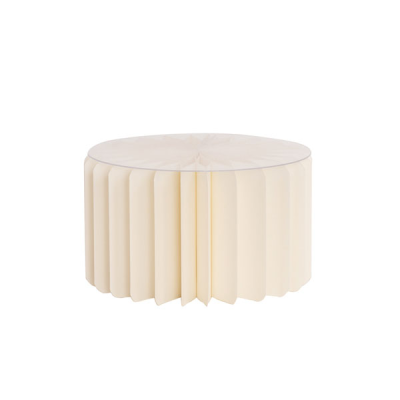 COLUMNA DE PAPEL 20X12 CM MARFIL+PLAST.TOP