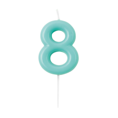 VELA AGUAMARINA 10,5 CM NUM.8