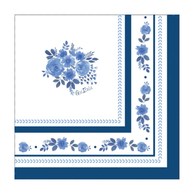 SERVILLETAS BLUE ROYAL 33 CM 16 UND