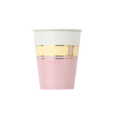 VASOS CARTON VANITY PINK 8 UND