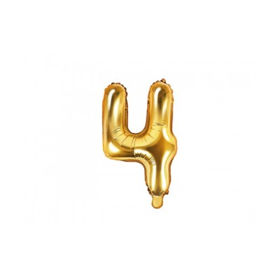 GLOBO FOIL ORO N.4 - 35 CM
