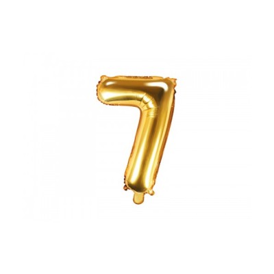 GLOBO FOIL ORO N.7 - 35 CM
