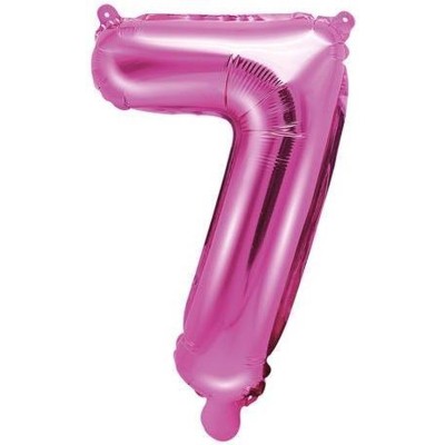 GLOBO FOIL ROSA N.7 - 35 CM