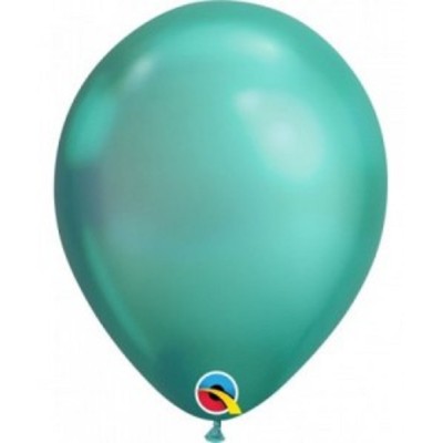 GLOBO LATEX 7'VERDE CHROME 100 UND