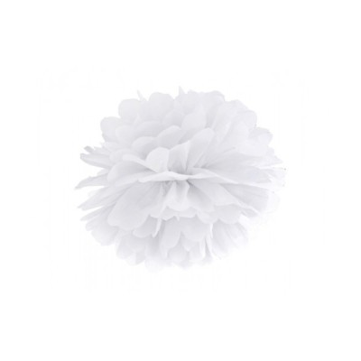 POM PON BLANCO 25 CM PD