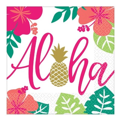 SERVILLETAS ALOHA 16 UND