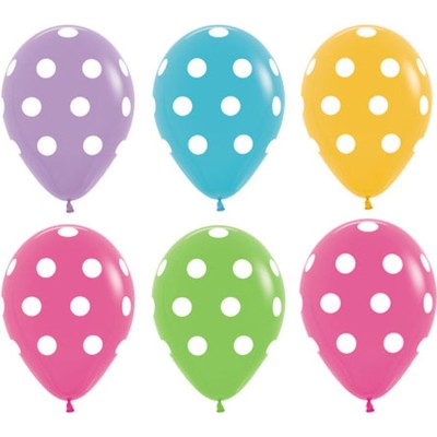 GLOBOS LATEX TOPOS SURTIDOS 12 UND