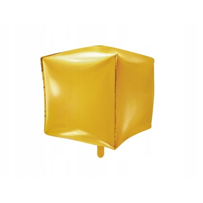GLOBO CUBO ORO 35 CM
