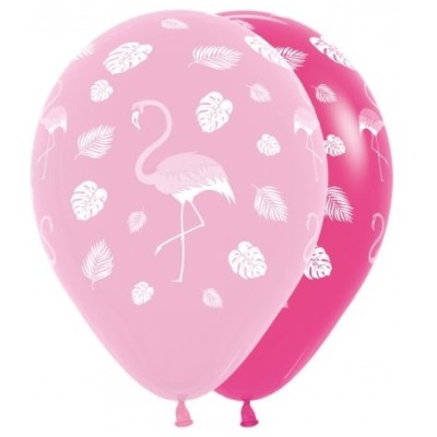 GLOBOS LATEX FLAMINGO 12 UND