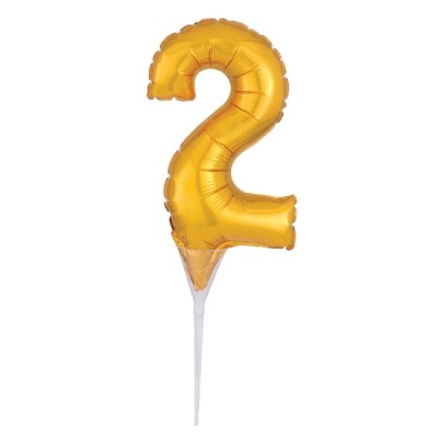 GLOBO 15 CM PARA TARTA N.2 ORO