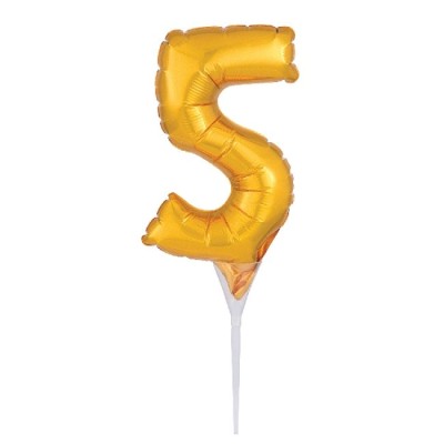 GLOBO 15 CM PARA TARTA N.5 ORO