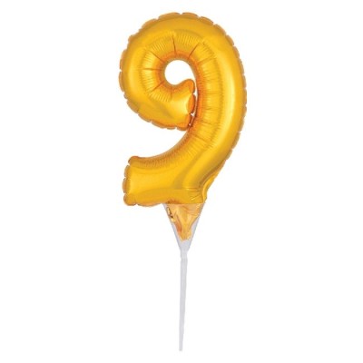 GLOBO 15 CM PARA TARTA N.9 ORO