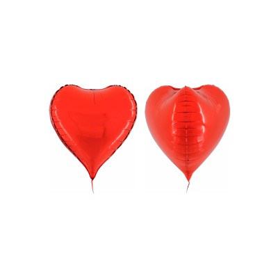 GLOBO 3D CORAZON ROJO 27'