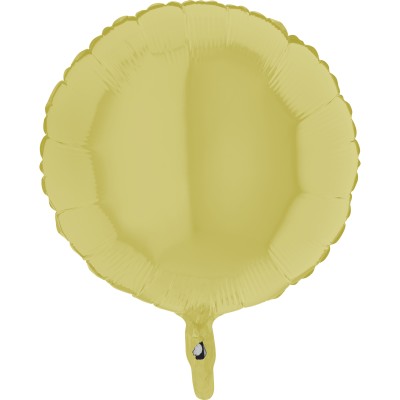 GLOBO CIRCULO AMARILLO MATTE 18'