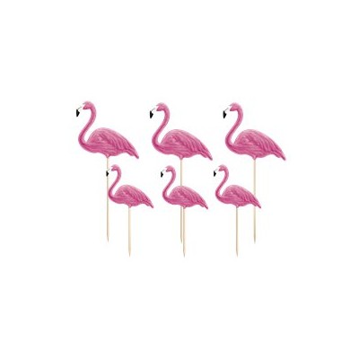 TOPPER FLAMENCOS 6 PZAS
