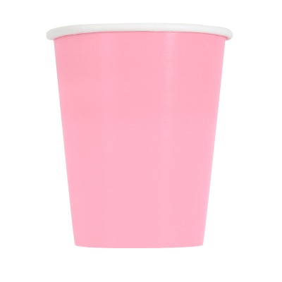 VASOS CARTON ROSA PASTEL 10 UND - UNI