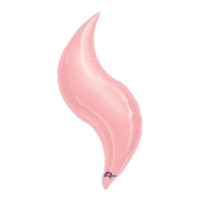 GLOBO FOIL CURVA ROSA PASTEL 28'