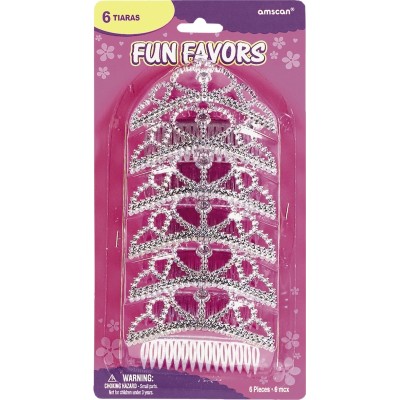 SET 6 TIARAS PRINCESAS BLISTER