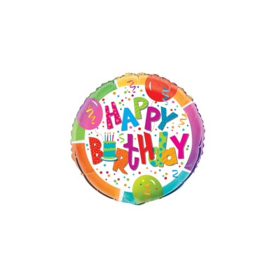 GLOBO FOIL HAPPY BIRTHDAY - UNIQUE