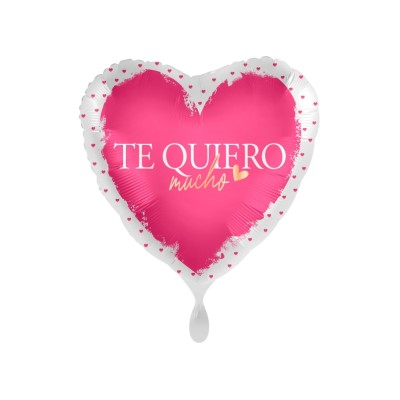 GLOBO CORAZON ¨TE QUIERO MUCHO¨ 45 CM