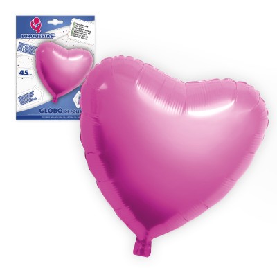 GLOBO CORAZON ROSA 45 CM (EURO)