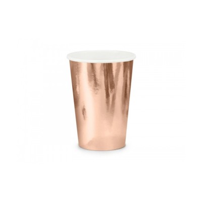 VASO CARTON 220 MLROSE GOLD 6 UND
