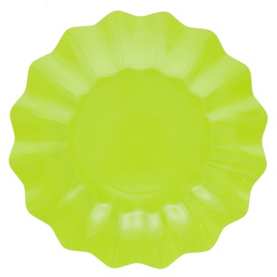 PLATO CARTON 27 CM OLAS LIMA 8 UND