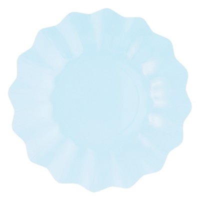 PLATO CARTON 27 CM OLAS CELESTE 8 UND