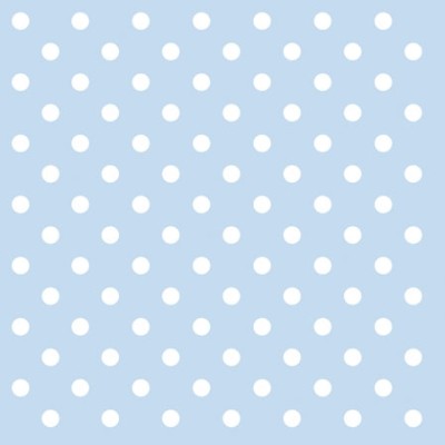 SERVILLETAS 25X25 AZUL TOPOS 20 UND
