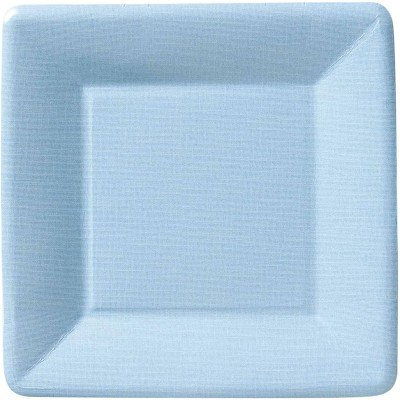 PLATO CUADRADO CELESTE 18 CM