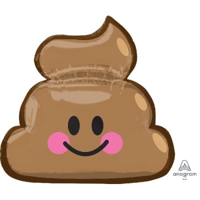 GLOBO FORMA CAQUITA EMOJI