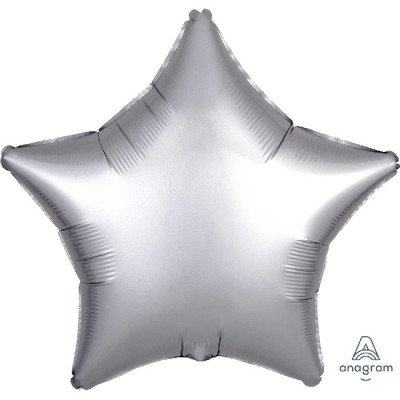 GLOBO ESTRELLA PLATA SATIN 18'